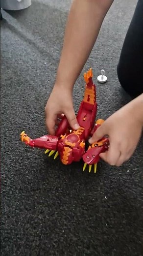 transforming Bakugan Dragonoid Maximus 8-Inch Figure Lights Sounds Battle Planet