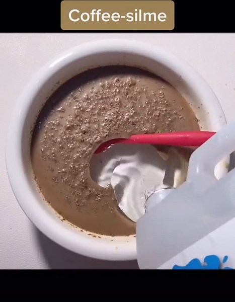 What will happen when coffee meets slime? #coffee #silme #tutorials #asmr #satisfy #relax #silmevideos #4u #fypシツ #decompression