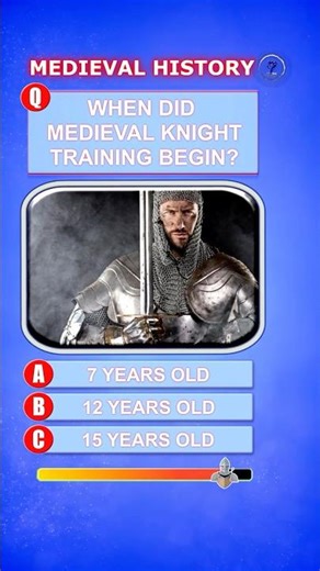 🏆 How Young Did Medieval Knights Begin Training? ⚔️