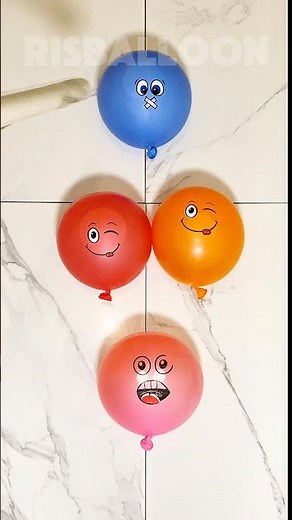 🌈 Happy Colorful Balloon Popping Party ASMR! #asmr #satisfying #short