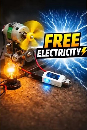 DIY Dynamo Generator | How Electricity is Made at Home #diy #dynamo#electricity #project