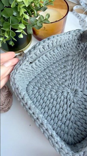 Crochet basket tutorial 🩶