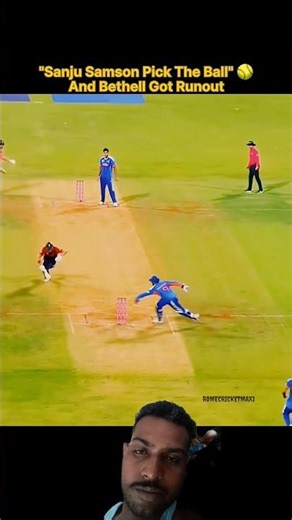 Sanju Samson Smart Trick 😱 Bethell Run Out! #cricket #mrrider #motovlog #motogp #viralvideo