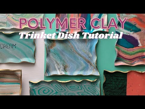 DIY Polymer Clay Ring Dish / Trinket Dishes - How to use up scrap clay tutorial