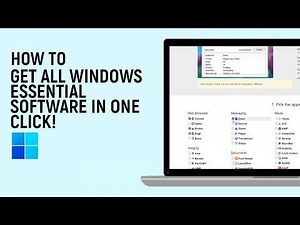 How to Get All Windows Essential Software in One Click [easy]