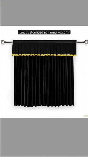 🖤 Custom sized movie curtains | Best movie curtains for home | Black velvet curtains by Maurvii.com