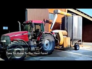 Drying corn with a Mecmar mobile dryer - 13 tons capacity