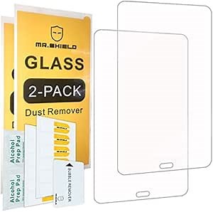 Mr.Shield [2-PACK] Designed For Samsung Galaxy Tab A 8.0 (2017) / Galaxy Tab A2S (SM-T380) [Tempered Glass] Screen Protector [0.3mm Ultra Thin 9H Hardness 2.5D Round Edge] with Lifetime Replacement