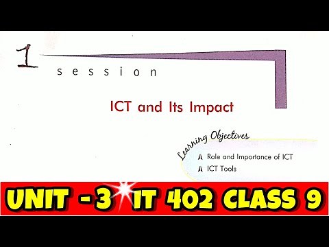 ICT and Its Impact Class 9th Information Technology 402 Unit 3 Sumita Arora | ict and its impact