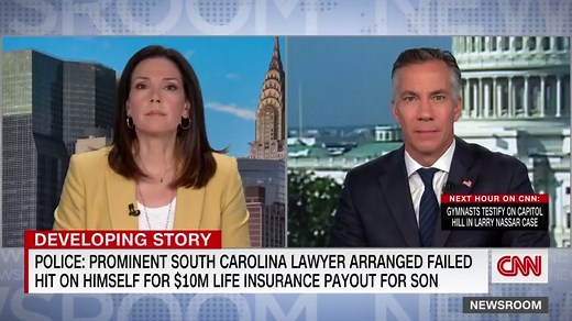 Alex Murdaugh, a prominent South Carolina whose wife and son were shot and killed three months ago, arranged for a man to shoot him in the head so that his surviving son could collect a life insurance payout of about $10 million, authorities and his attorney said. | CNN