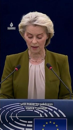 European Commission president calls for diplomacy to end Iran war