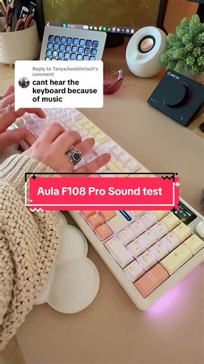 Aula F108 Pro Sound Test: Keyboard ASMR Experience