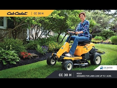 Testing The Smallest Lawn Tractor / Mower Cub Cadet 30 CC30 in action