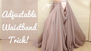 Make an Adjustable Waistband with DIY Buttonhole Elastic - SPARKLY BELLY