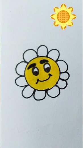 Easy Sun Drawing for Kids | Cute Sun Art Tutorial | Step by Step for Beginners