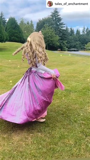 9.8K views · 290 reactions | @tales_of_enchantment Sleeping Beauty’s fairies have given her a magical new gown that glistens pink and blue as she waltzes once upon a dreamdress P350 available on www.angel-secret.com#SleepingBeauty #PrincessAurora #OnceUponADream #PrincessParty #seattlekidsevents #SeattleMom | Angel-Secret | Facebook