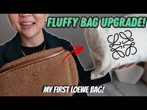 My First Loewe Bag! Upgrading my Max Mara Shearling Bum Bag | Loewe Puffer Goya Bag