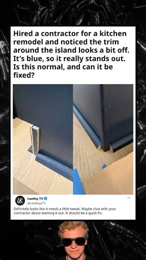 Kitchen Island Trim Issue