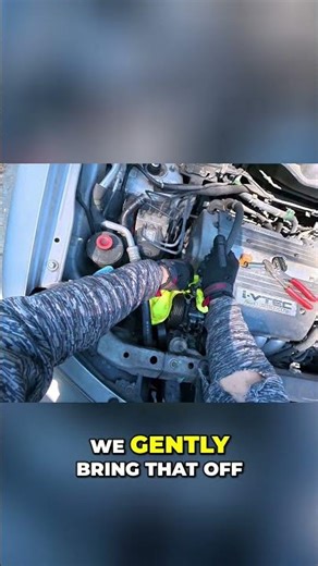 Car Repair: Easy High-Pressure Line Fix #shorts