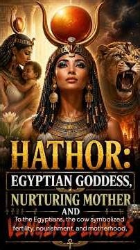 Hathor: Egyptian Goddess, Nurturing Mother and Vengeful Lionness#shorts