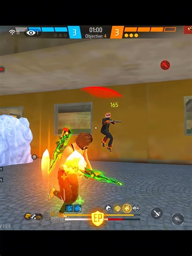 AWM VS 3-3 SCORE 💀 #freefire #shorts