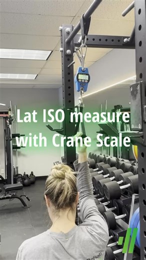 Overcoming isometrics: measured lat isometrics using a crane scale! A simple, effective way to experiment with force production without joint movement. Great for building intent, strength at specific joint angles, and tolerance in controlled positions. #IsometricTraining #StrengthTraining #InjuryPrevention #PerformanceTraining #PhysicalTherapy | Integrate Sports Chiropractic and Rehab