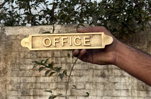 Custom Vintage Brass Plaques Oval Shape Sign in Home, Office, Etc. - Etsy