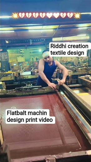 Flatbalt machin saree print design video in Riddhi creation #ytshorts #tutorial #designe