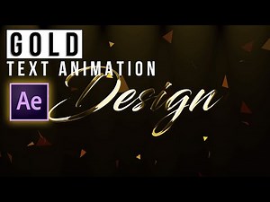 Gold Text Animation in After Effects - After Effects Tutorial - No Third Party Plugin 100%