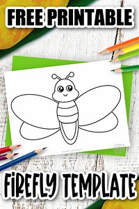 Free Printable Firefly Template - Simple Mom Project