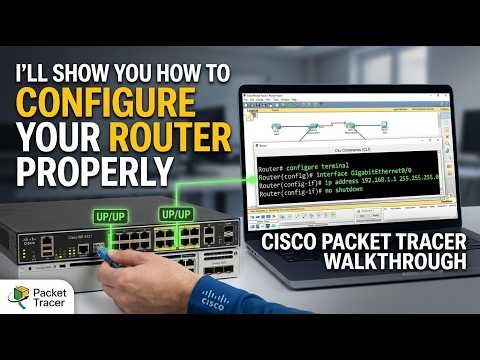 I’ll Show You How to Configure Your Router Properly // Cisco Packet Tracer