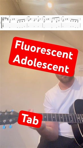 Fluorescent Adolescent by Arctic monkeys Tab #guitar #guitartabs #acousticguitar