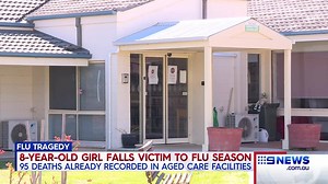 Victoria's record flu epidemic has claimed the life of an 8-year-old girl in Melbourne's east. READ MORE: http://www.9news.com.au/national/2017/09/18/09/57/flu-season-kills-eight-year-old-girl-melbourne?ocid=Social-9NewsM 9News | http://9News.com.au | 9 News Melbourne