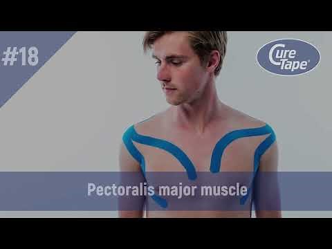How to Tape Pectoralis Minor (Pectoral Muscle) Using Kinesiology Tape | Medical Taping | CureTape