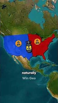 What would happen if the United States were split into two halves? #history #unitedstates #map