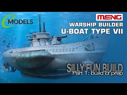 Meng Warship Builder U-Boat Type VII (#WB-003): Prep & Build