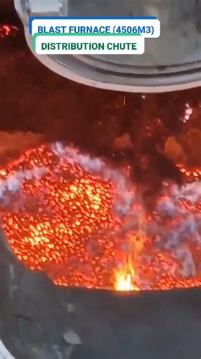 Gyaan on Instagram: "A distribution chute or bell-less top chute is a vital part of the blast furnace charging system, used to place iron ore, sinter, pellets, coke and fluxes uniformly inside the furnace. By rotating 360° and tilting at various angles, it accurately controls how and where burden materials are charged, creating balanced layers across the radius. This ensures proper gas flow, stable burden descent, fewer slips, and overall better furnace performance. The chute works with the bell