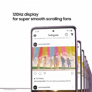 #GalaxyS20FE Pre-Orders start from 1st of October. For social loving fans. Scrolling through your feed has never felt smoother with Super Smooth 120Hz. Introducing the GalaxyS20FE. | Samsung