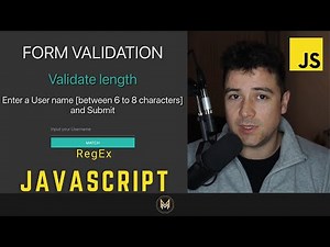 JavaScript Form Validation using Regular Expression for validating input length