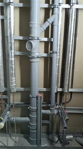 MEP Plumbing Installation Inside Wall | Drainage & Water Line