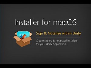 How to create a mac installer in Unity 3D