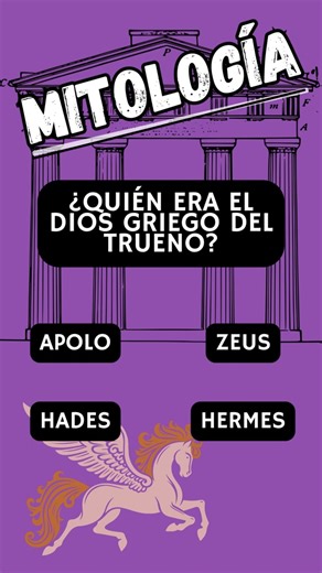 ¿Quién era el Dios del Trueno Griego? 🏺⚔️ #mitologia #trivia