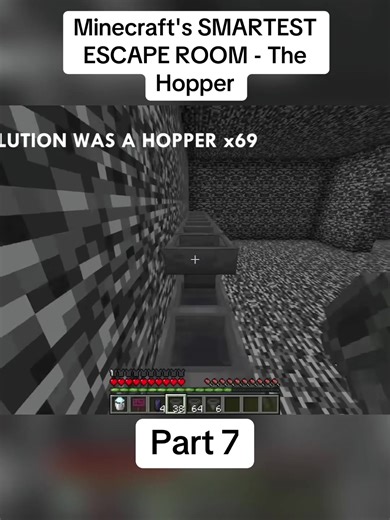 Minecraft's Smartest Escape Room: The Hopper Challenge