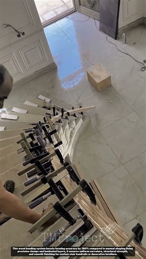 Innovative Tools Wood Bending Machine curved handrail forming system