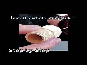 How to install a whole house water filter. Maintenance Minute with Jim Viebrock