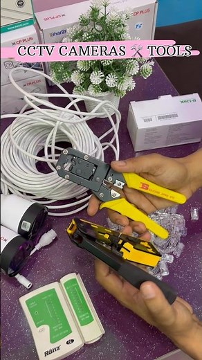 Required Tools for IP CCTV Cameras #cctv #cpplus #electrical #belthararoad