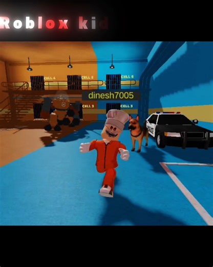 Roblox Jail Escape 🤯 Police & Dog Chase No Way to Escape 🚀 #roblox #gamer #gaming