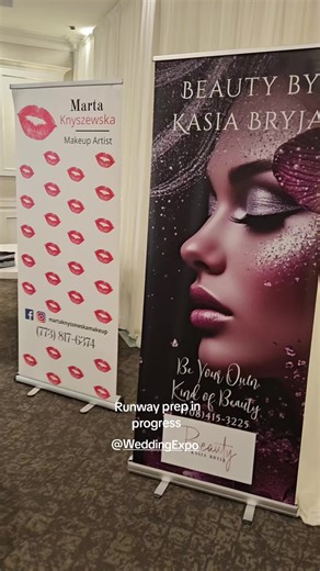 Backstage magic ✨ Dresses, makeup, and hair coming together before the show begins. #Backstage #BehindTheScenes #WeddingExpo #BridalFashion #HairAndMakeup