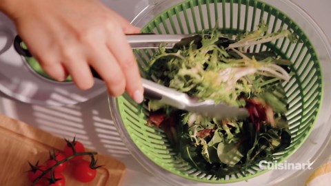 Cuisinart Salad Spinner- Wash, Spin & Dry Salad Greens, Fruits & Vegetables, 3qt, CTG-00-SSAS