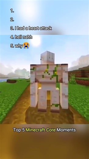 💀Top 5 Minecraft Core Moments #minecraft #memes #gaming #shorts